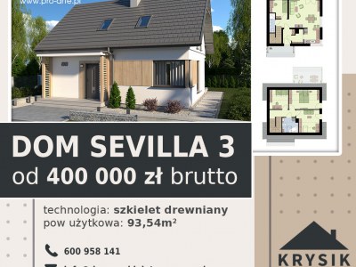 SEVILLA 3 szkielet drewniany